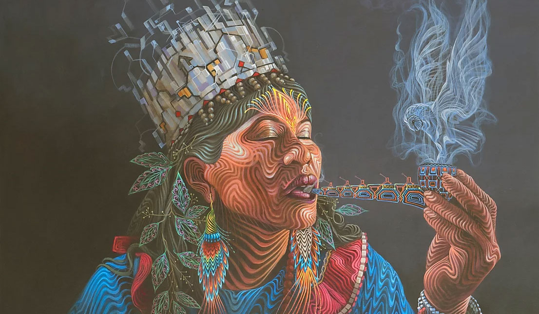 Mapacho Peru šaman fajčí