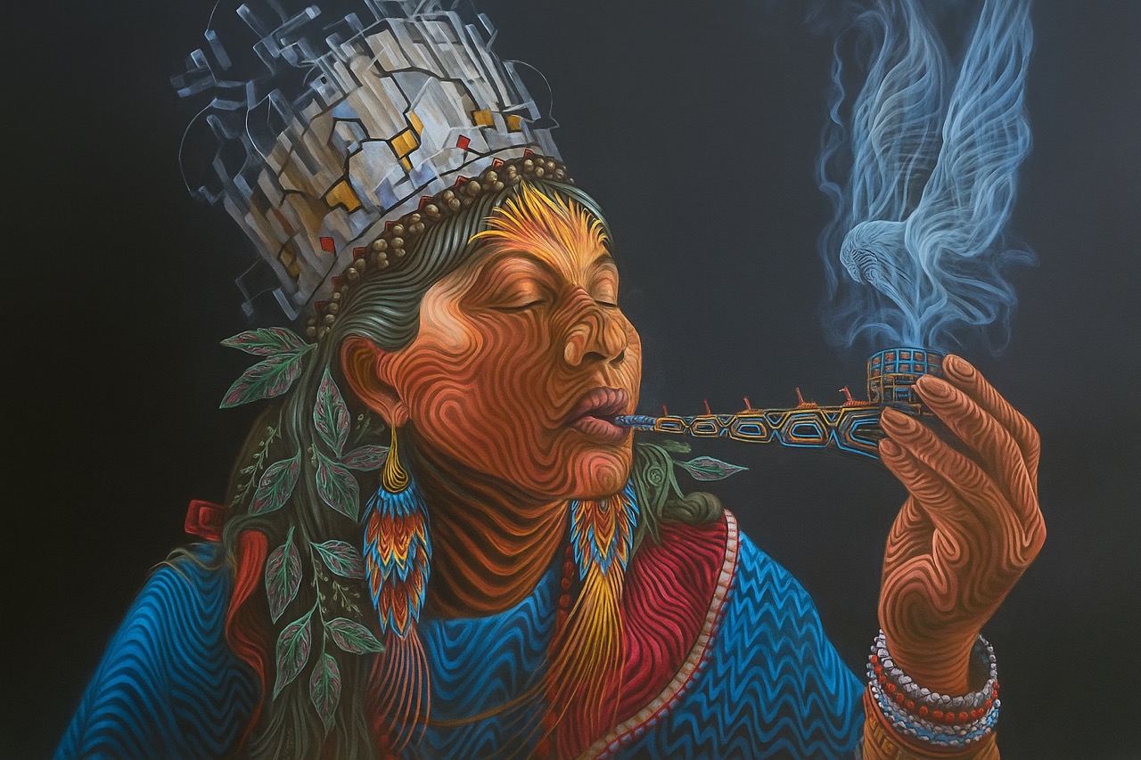 Mapacho fajčiar šaman