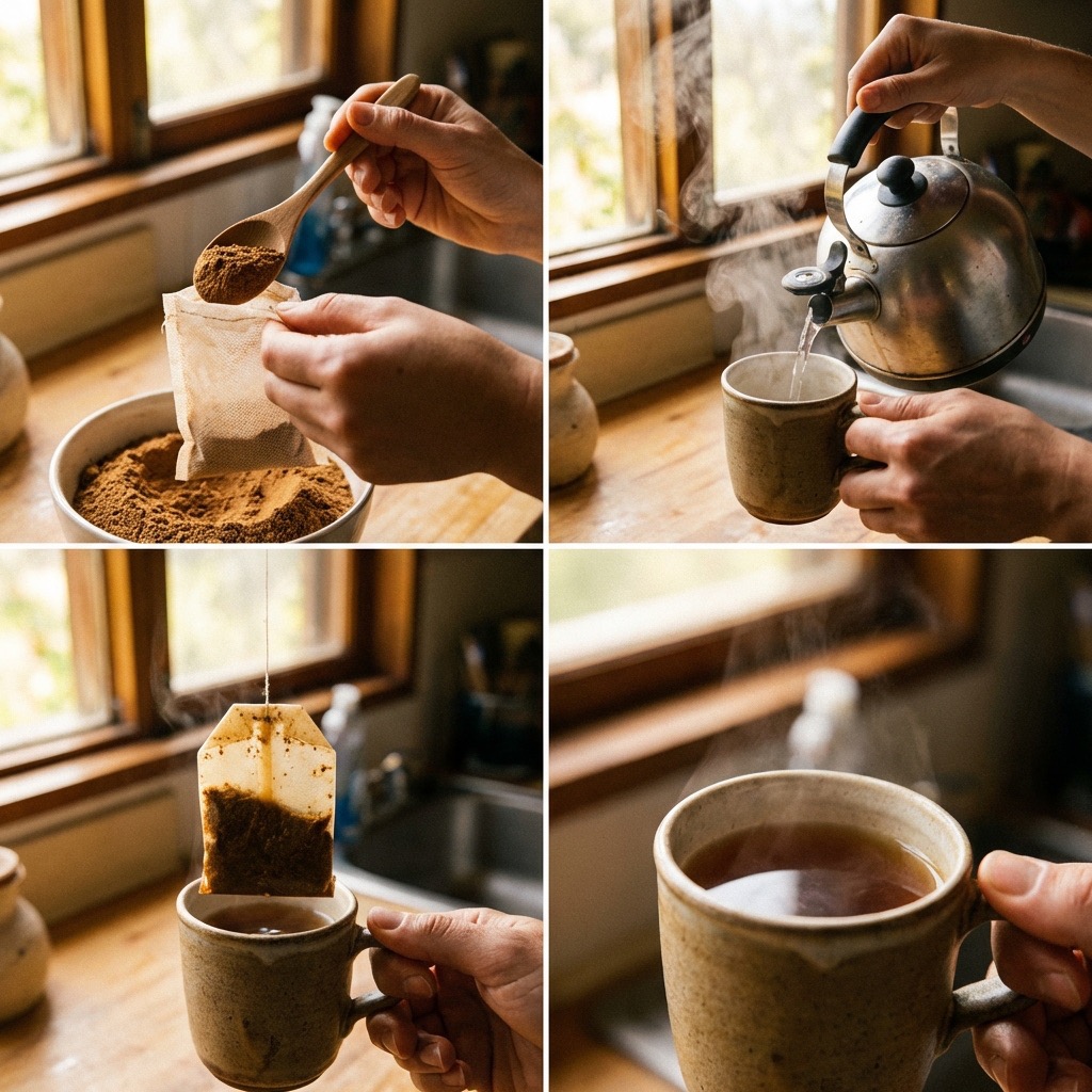 Vilcacora čaj pr&iacute;prava